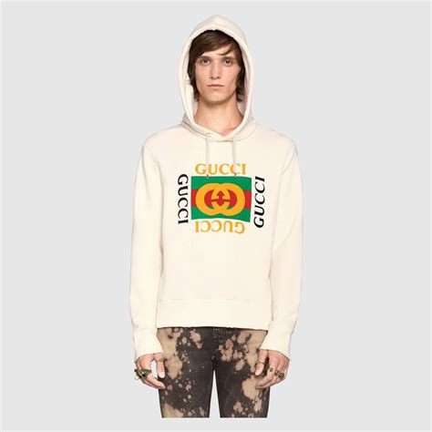 sweatshirt for men gucci|oversize sweatshirt with Gucci print.